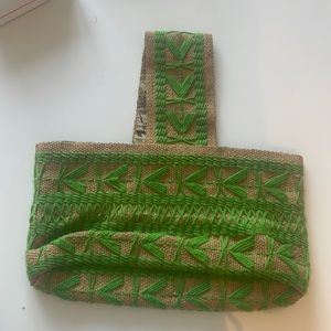 Green beachy bag